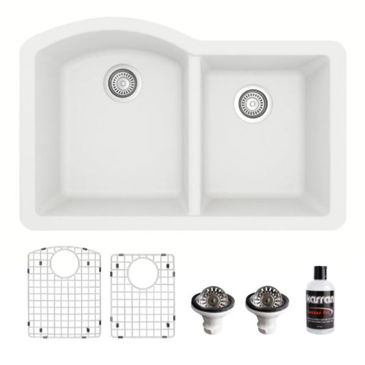 Quartz Composite White Kitchen Sink Matte 1