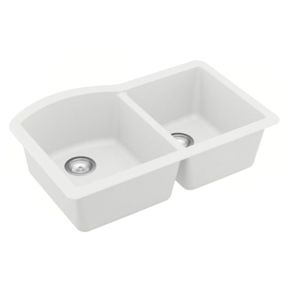 Quartz Composite White Kitchen Sink Matte 2