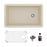 Quartz Composite Bisque Kitchen Sink Matte 1