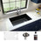 Quartz Composite Black Kitchen Sink Matte 4