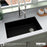 Quartz Composite Black Kitchen Sink Matte 5