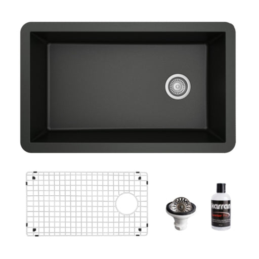Quartz Composite Black Kitchen Sink Matte 1