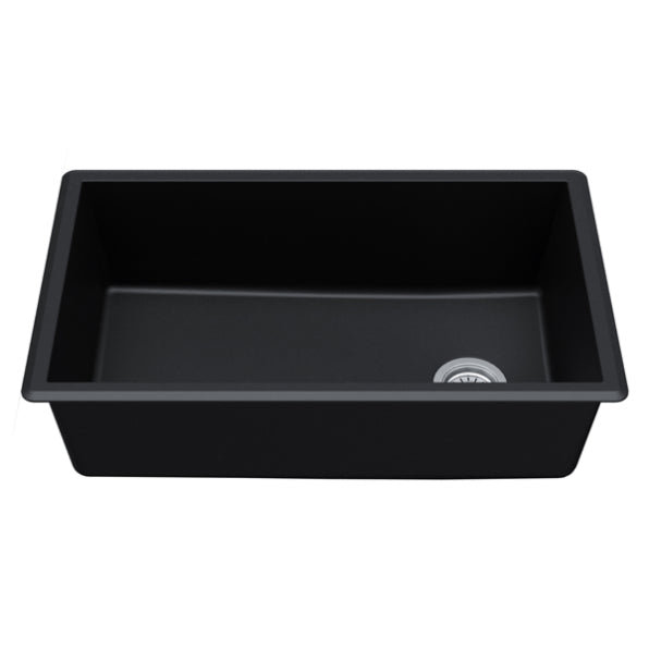 Quartz Composite Black Kitchen Sink Matte 2