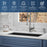Quartz Composite Black Kitchen Sink Matte 5
