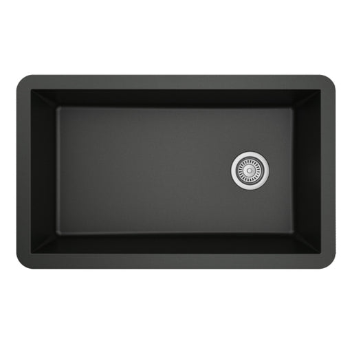 Quartz Composite Black Kitchen Sink Matte 1