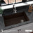 Quartz Composite Brown Kitchen Sink Matte 5
