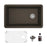 Quartz Composite Brown Kitchen Sink Matte 1