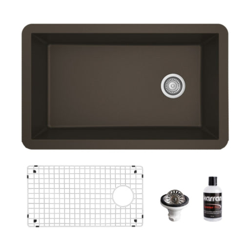 Quartz Composite Brown Kitchen Sink Matte 1