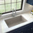 Quartz Composite Concrete Kitchen Sink Matte 4