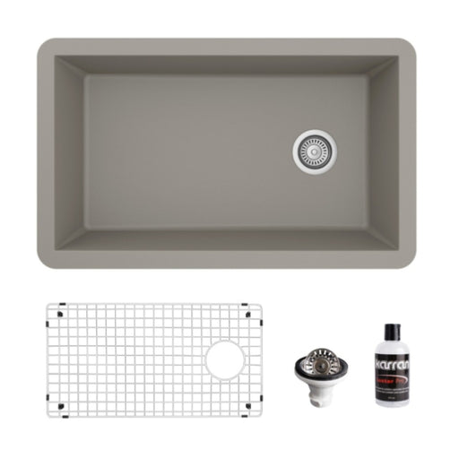 Quartz Composite Concrete Kitchen Sink Matte 1
