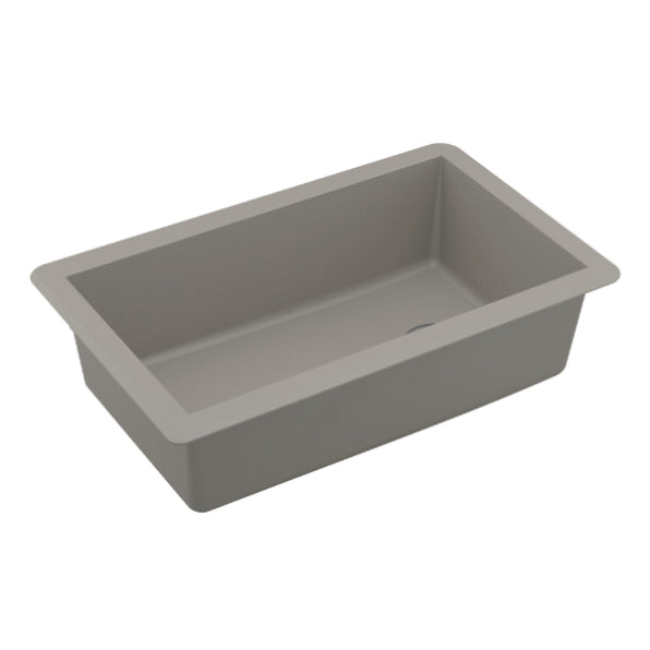 Quartz Composite Concrete Kitchen Sink Matte 2
