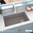 Quartz Composite Concrete Kitchen Sink Matte 5