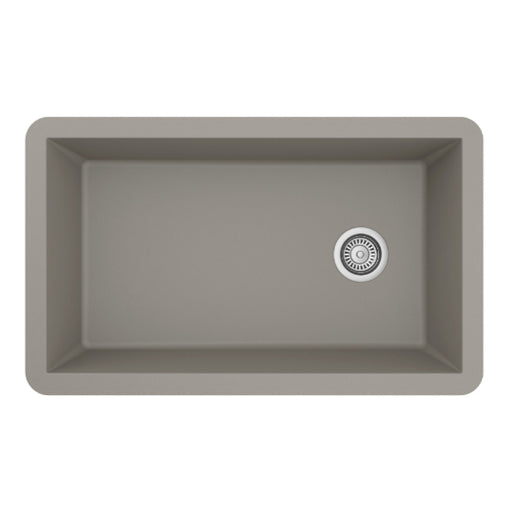 Quartz Composite Concrete Kitchen Sink Matte 1