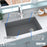 Quartz Composite Grey Kitchen Sink Matte 6