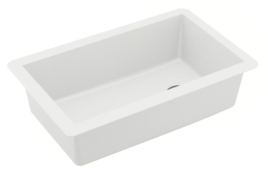 Quartz Composite White Kitchen Sink Matte 2