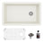 Quartz Composite White Kitchen Sink Matte 1