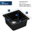 Quartz Composite Black Bar Sink Matte 3