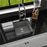 Quartz Composite Grey Bar Sink Matte 4
