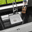 Quartz Composite White Bar Sink Matte 5