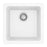Quartz Composite White Bar Sink Matte 1
