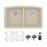 Quartz Composite Bisque Kitchen Sink Matte 1