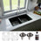 Quartz Composite Black Kitchen Sink Matte 4