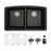 Quartz Composite Black Kitchen Sink Matte 1