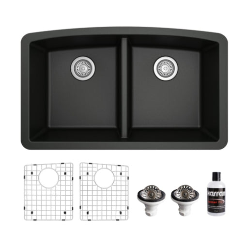 Quartz Composite Black Kitchen Sink Matte 1