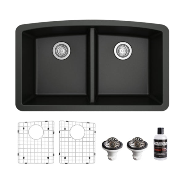 Quartz Composite Black Kitchen Sink Matte 1