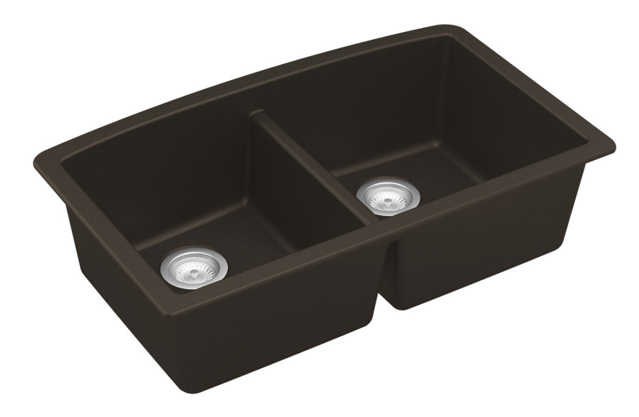 Quartz Composite Brown Kitchen Sink Matte 2