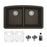 Quartz Composite Brown Kitchen Sink Matte 1