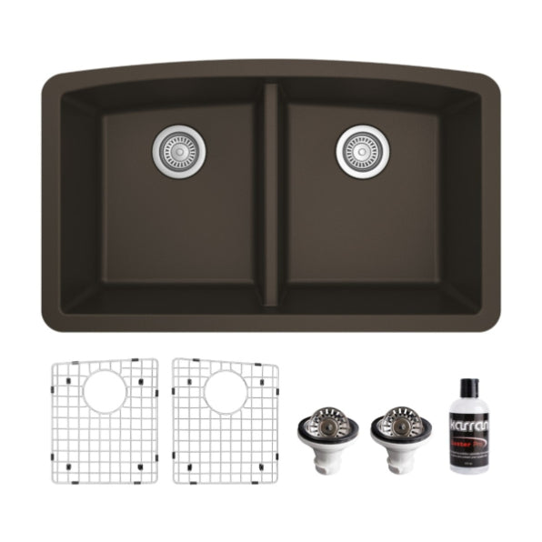 Quartz Composite Brown Kitchen Sink Matte 1