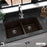 Quartz Composite Brown Kitchen Sink Matte 5
