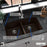 Quartz Composite Brown Kitchen Sink Matte 6
