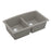 Quartz Composite Concrete Kitchen Sink Matte 2