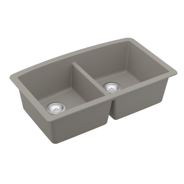 Quartz Composite Concrete Kitchen Sink Matte 2