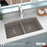 Quartz Composite Concrete Kitchen Sink Matte 5