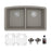 Quartz Composite Concrete Kitchen Sink Matte 1