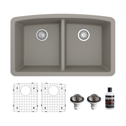 Quartz Composite Concrete Kitchen Sink Matte 1