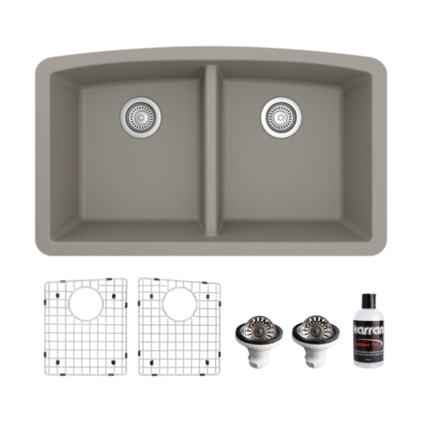 Quartz Composite Concrete Kitchen Sink Matte 1