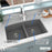 Quartz Composite Grey Kitchen Sink Matte 6