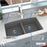 Quartz Composite Grey Kitchen Sink Matte 6