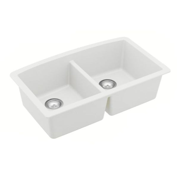 Quartz Composite White Kitchen Sink Matte 2