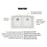 Quartz Composite White Kitchen Sink Matte 3