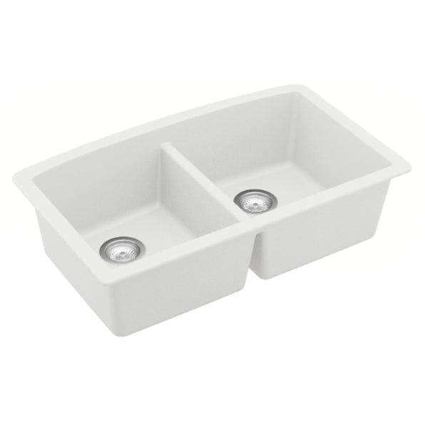Quartz Composite White Kitchen Sink Matte 2