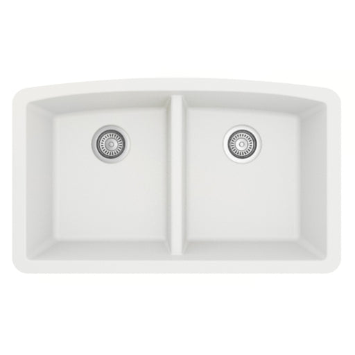 Quartz Composite White Kitchen Sink Matte 1