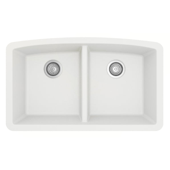 Quartz Composite White Kitchen Sink Matte 1