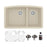 Quartz Composite Bisque Kitchen Sink Matte 1