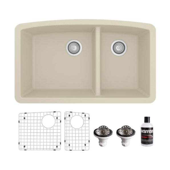 Quartz Composite Bisque Kitchen Sink Matte 1