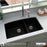 Quartz Composite Black Kitchen Sink Matte 6
